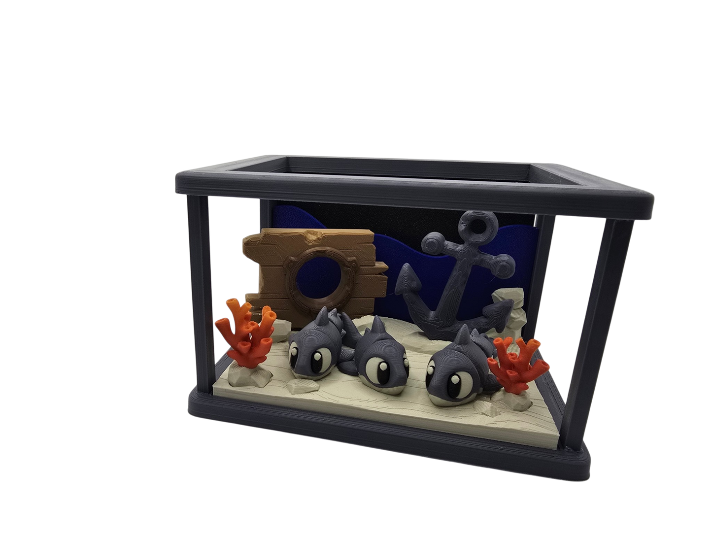 Cute Sharks Diorama Set
