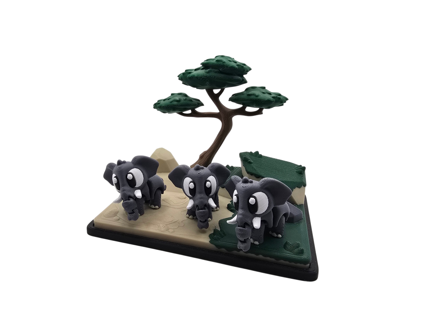 Elephant Diorama Set