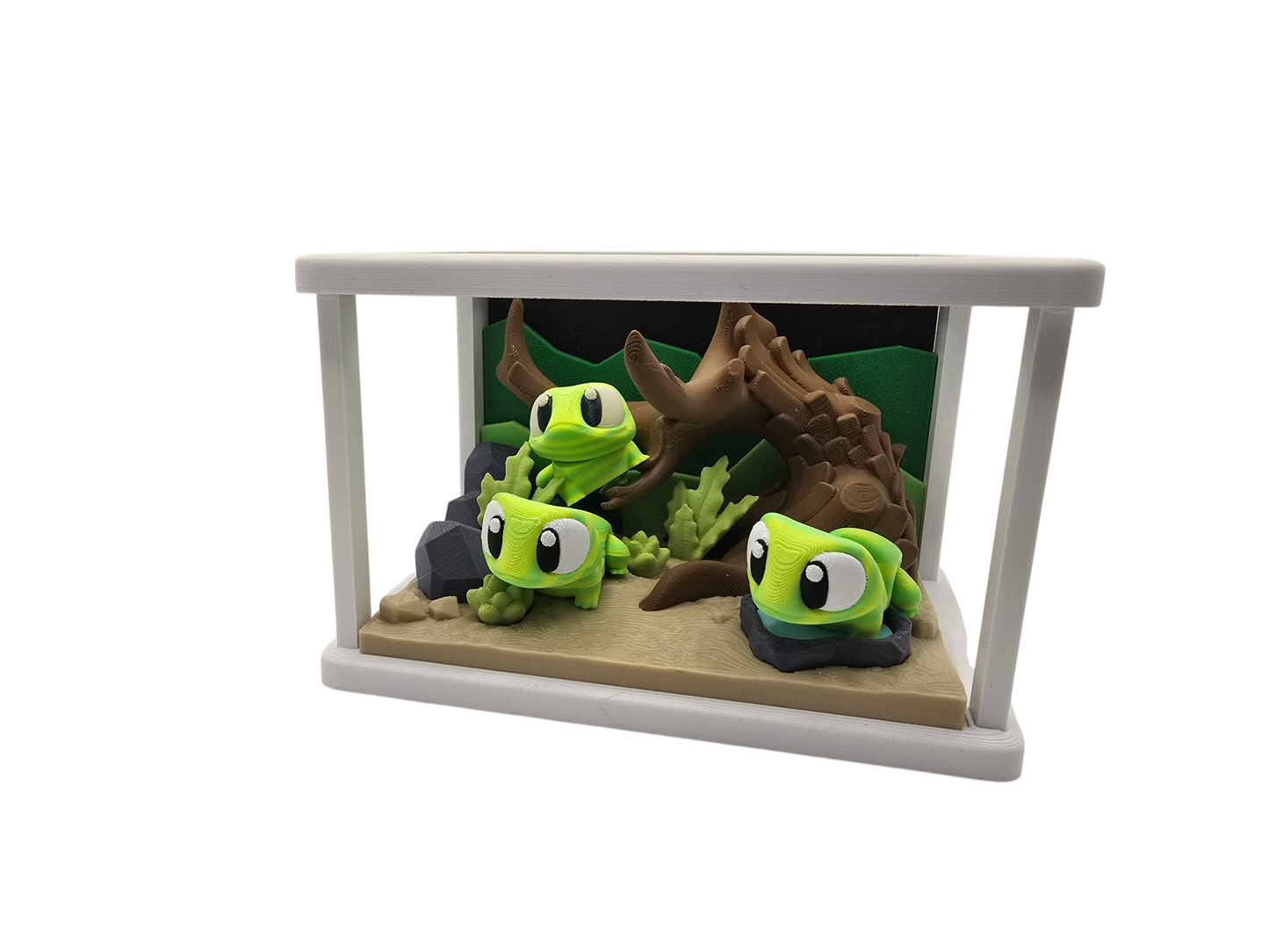 Frog Terrarium Diorama Set