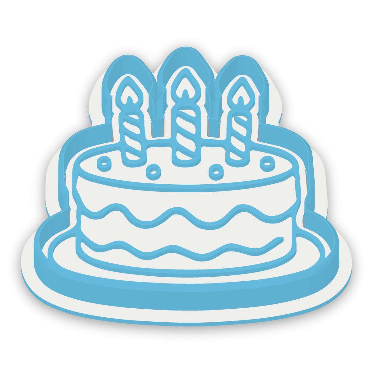 Birthday Cake assembled cutter and embosser