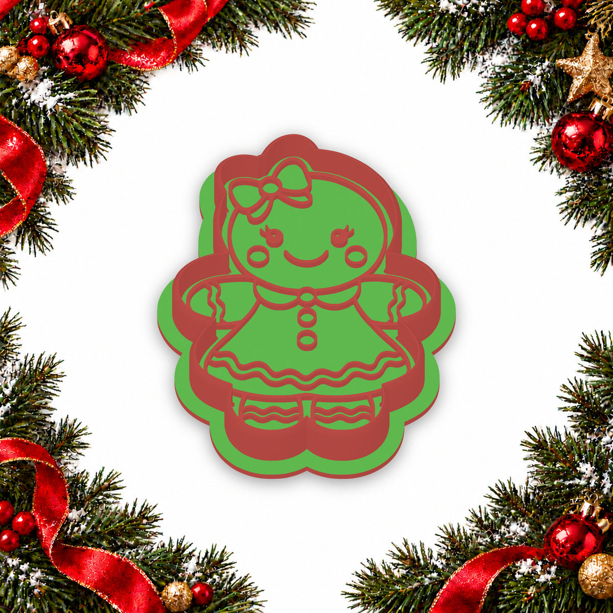 Gingerbread Girl assembled cutter and embosser