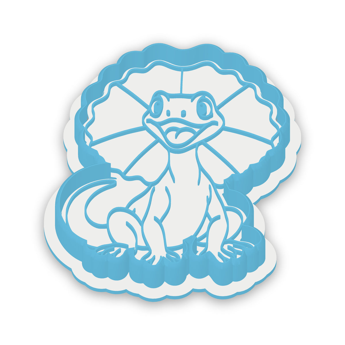 Frill-necked Lizard Cookie Cutter & Embosser Set