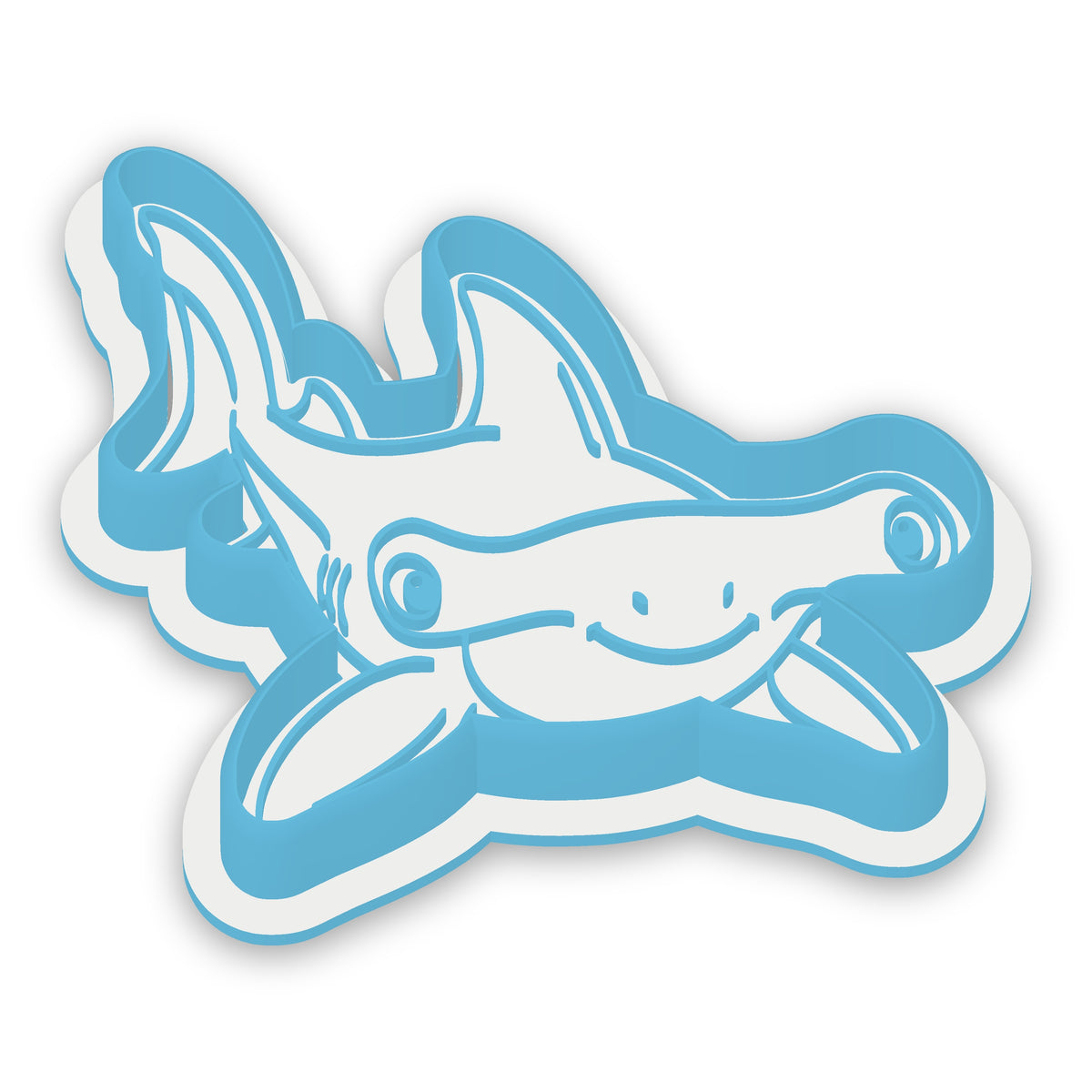 Hammerhead Shark assembled cutter and embosser