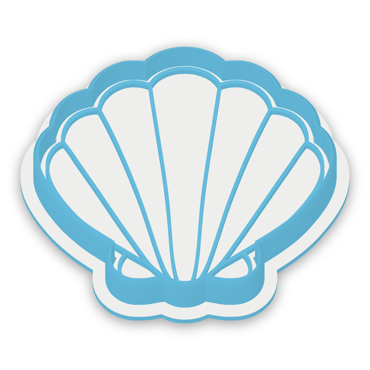 Scallop Shell assembled cutter and embosser