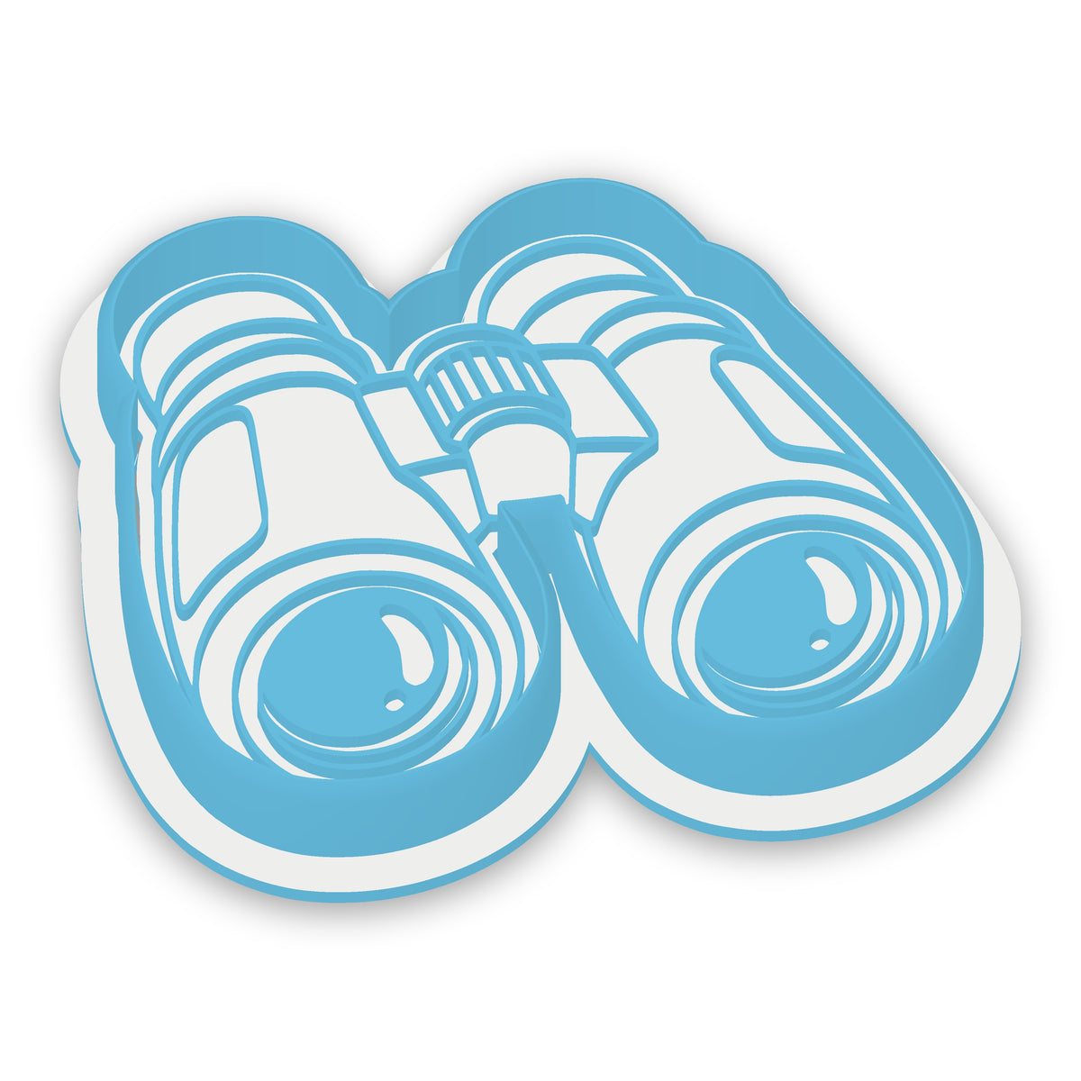 Binoculars assembled cutter and embosser