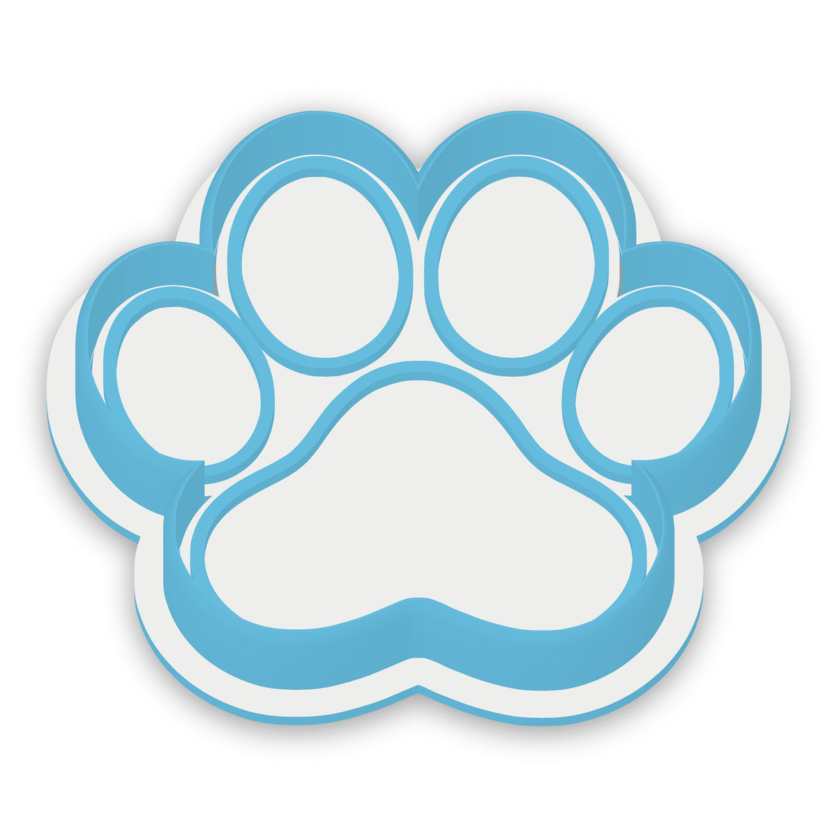 Paw Print assembled cutter and embosser