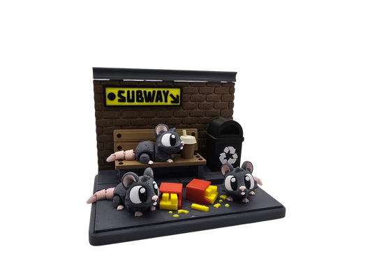 Subway Rats Diorama Set