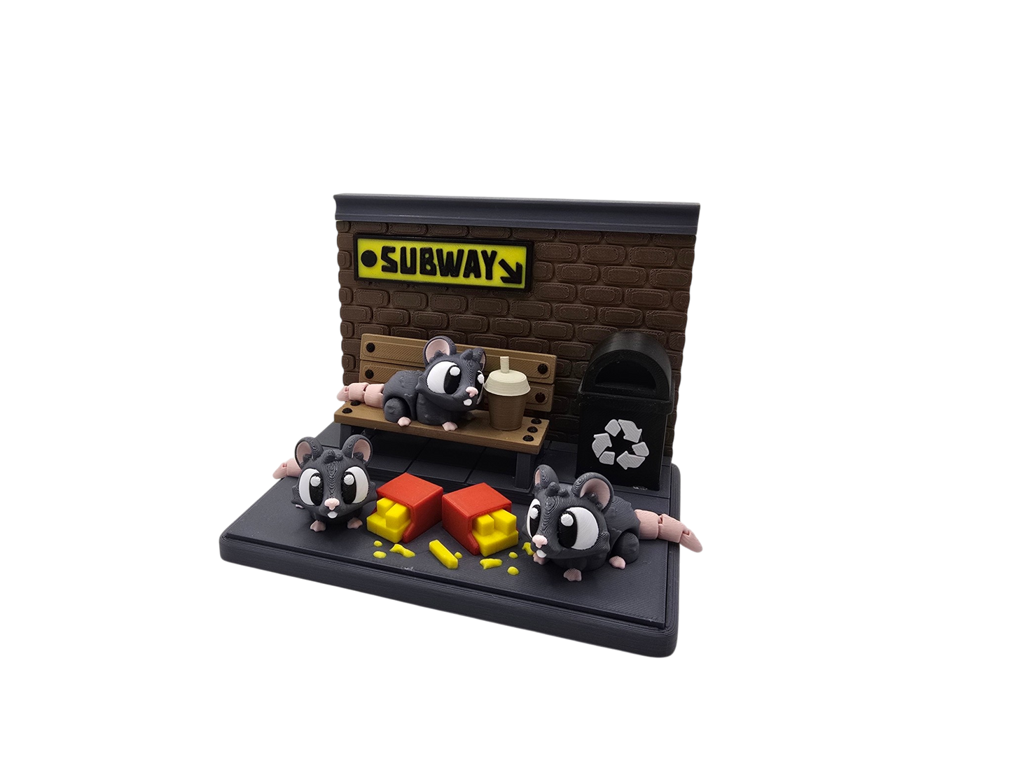 Subway Rats Diorama Set