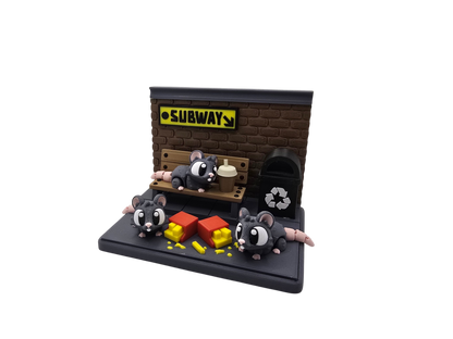 Subway Rats Diorama Set