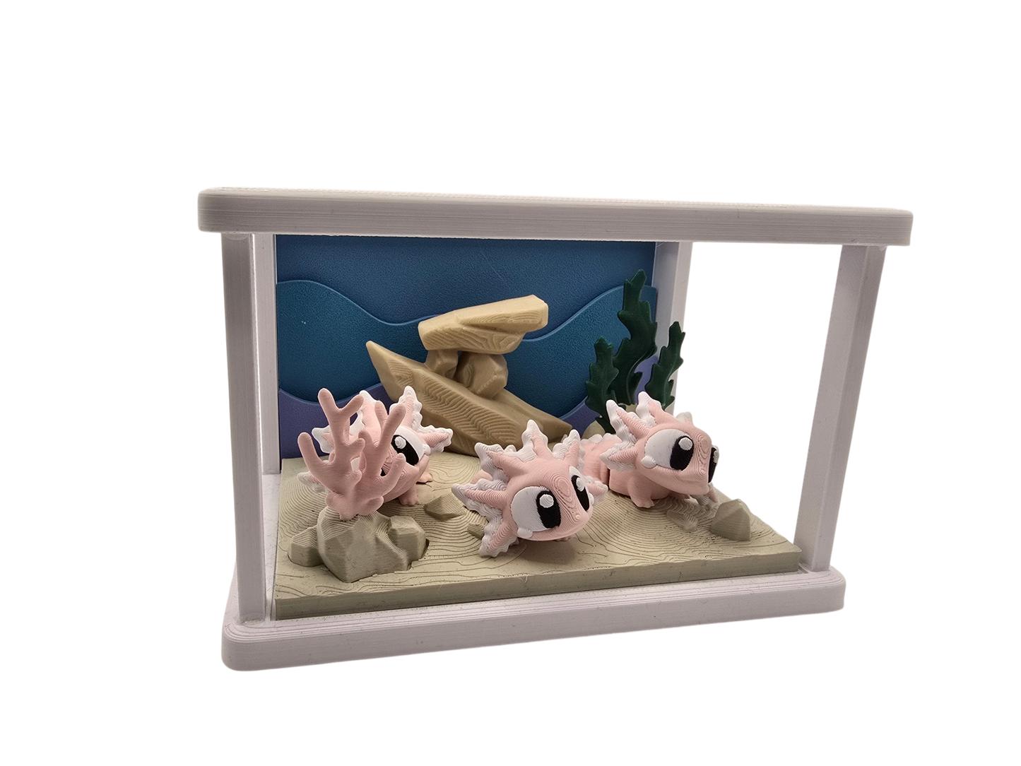 Axolotl Diorama Set