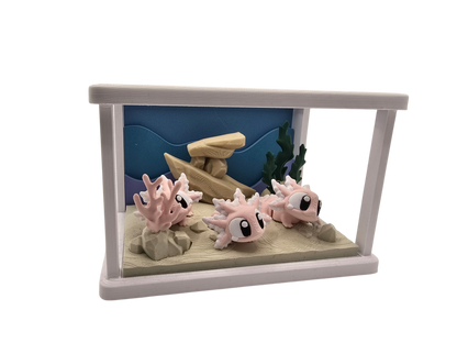 Axolotl Diorama Set