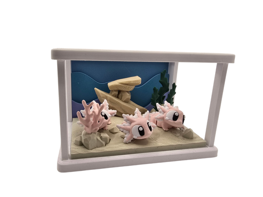 Axolotl Diorama Set