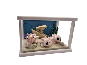 Axolotl Diorama Set