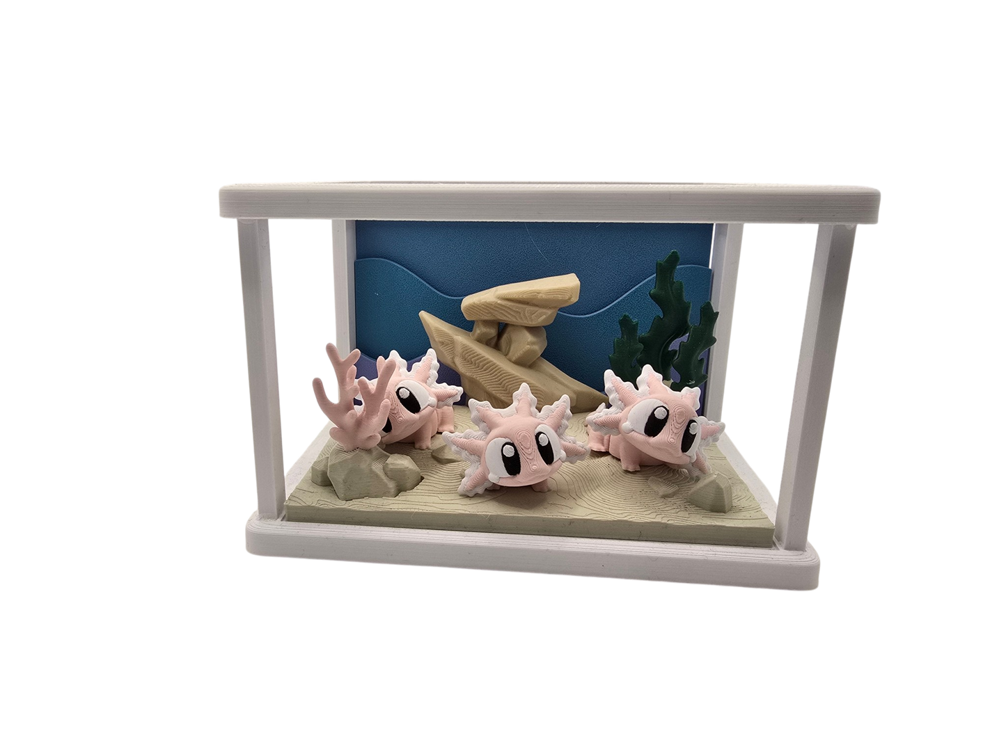 Axolotl Diorama Set