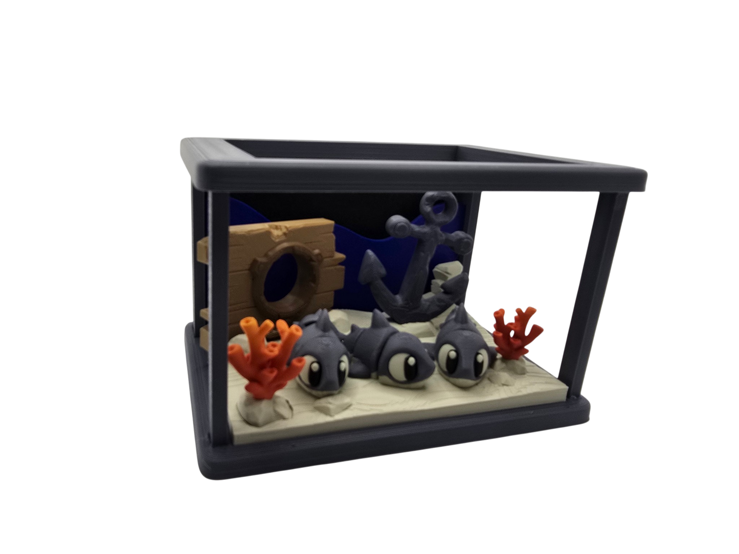 Cute Sharks Diorama Set