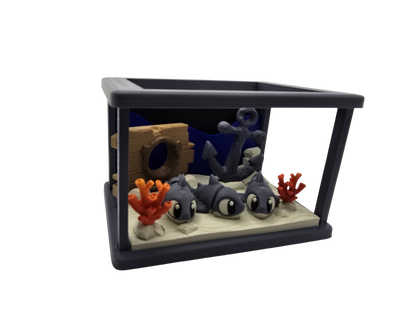 Cute Sharks Diorama Set