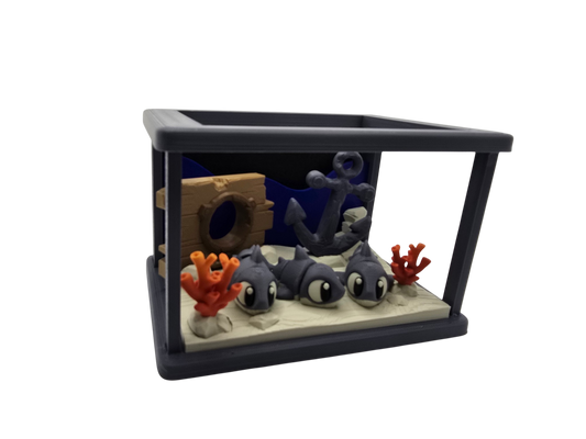 Cute Sharks Diorama Set