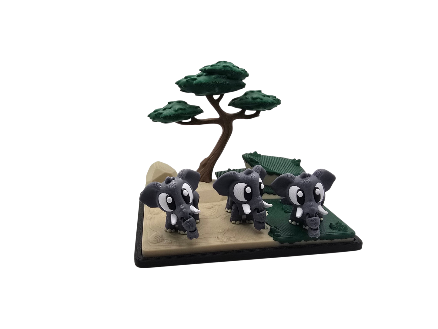 Elephant Diorama Set