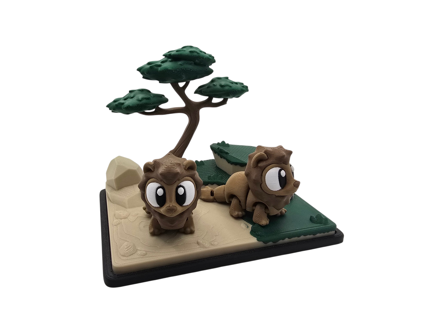 Lion Diorama Set