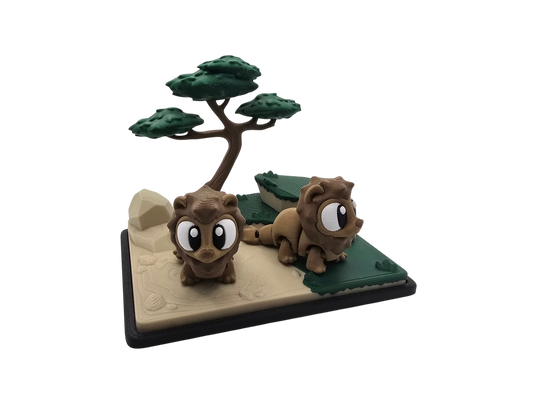 Lion Diorama Set