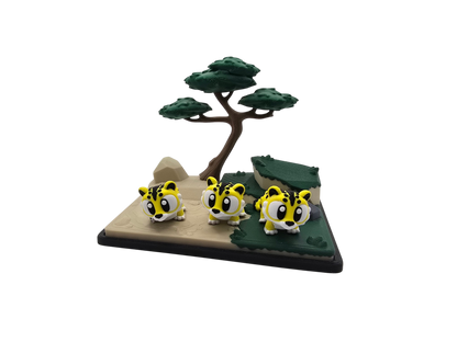 Tiger Diorama Set