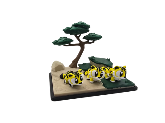 Tiger Diorama Set