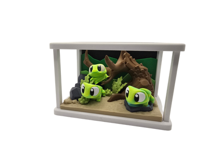 Frog Terrarium Diorama Set