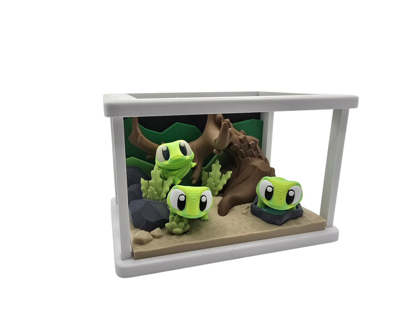 Frog Terrarium Diorama Set