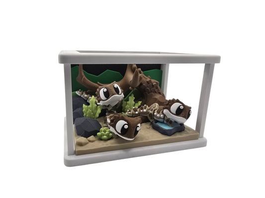 Bearded Dragon/Lizard Terrarium Diorama Set