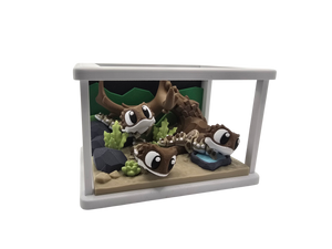Bearded Dragon/Lizard Terrarium Diorama Set
