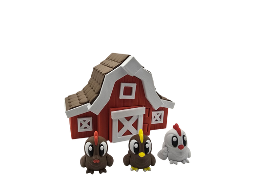 Chicken Coop Diorama Set