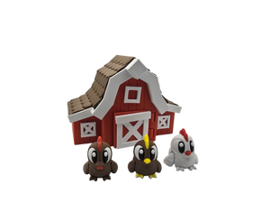 Chicken Coop Diorama Set