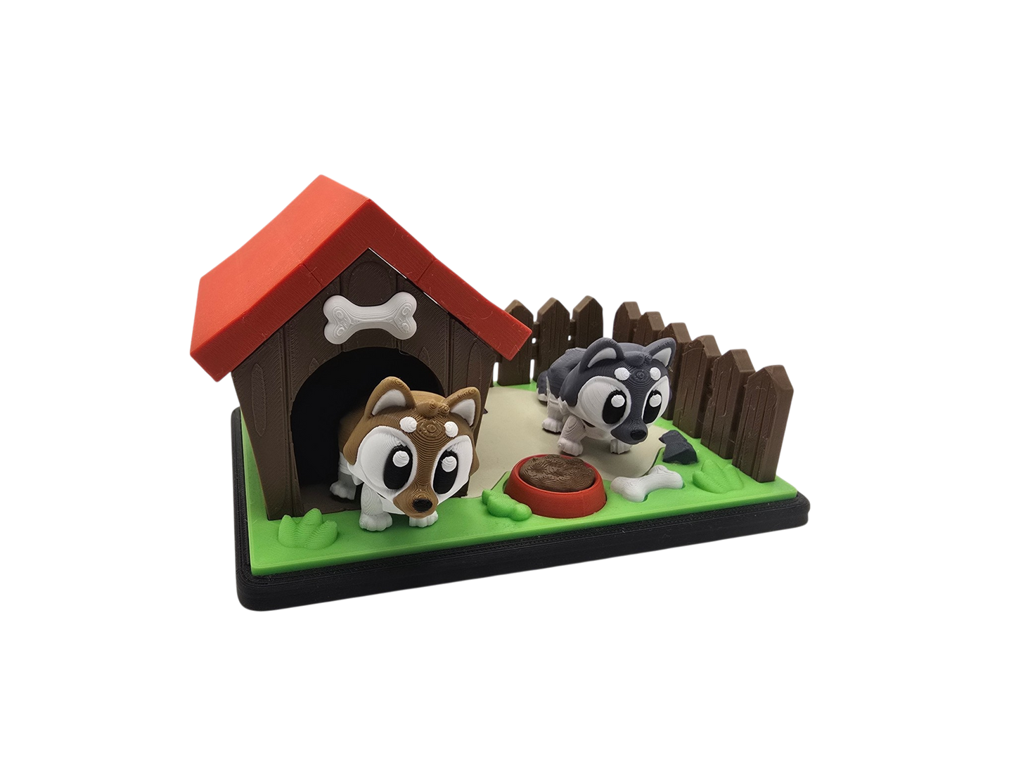 German Shepherd Kennel Diorama Set