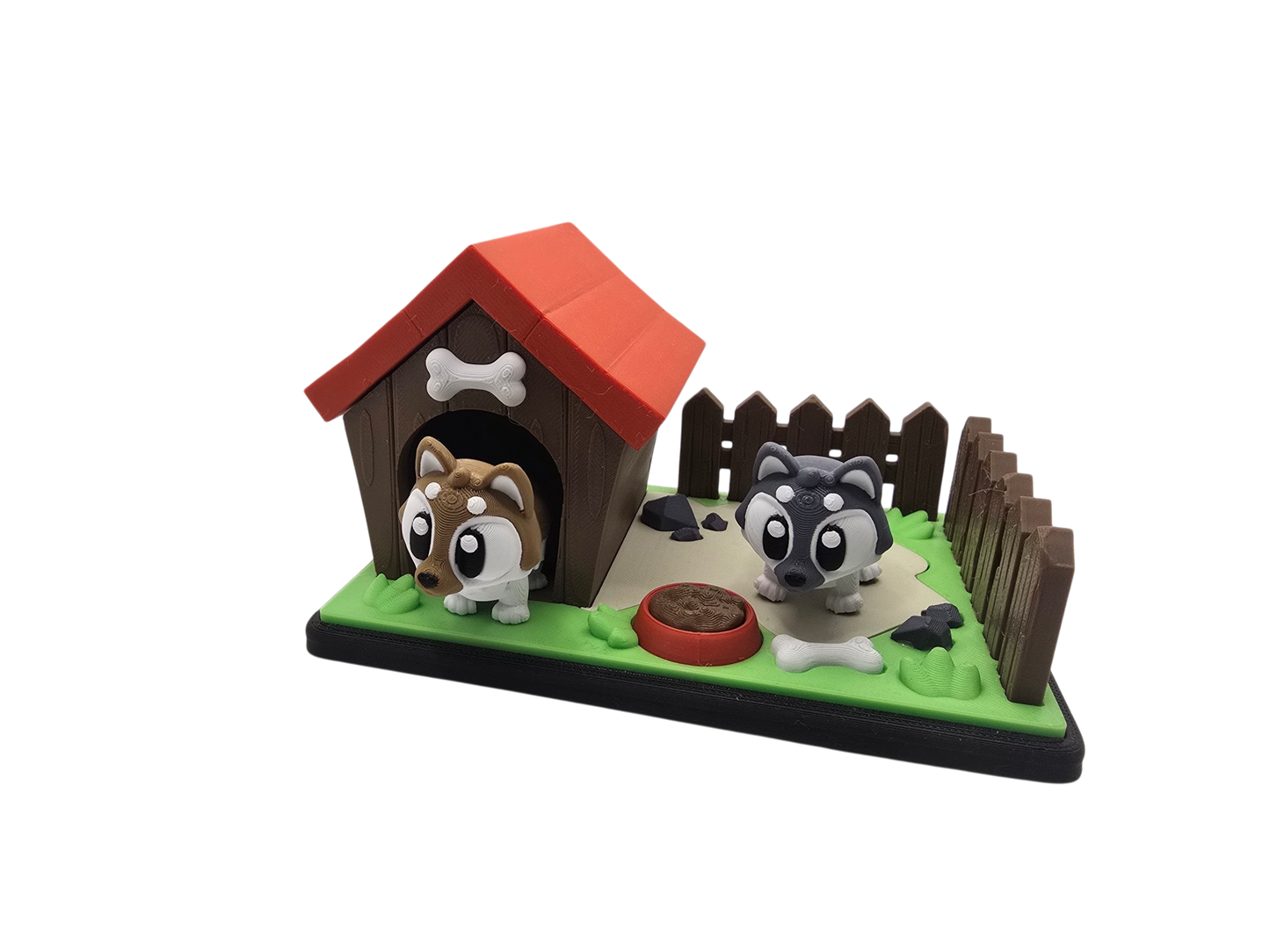 German Shepherd Kennel Diorama Set