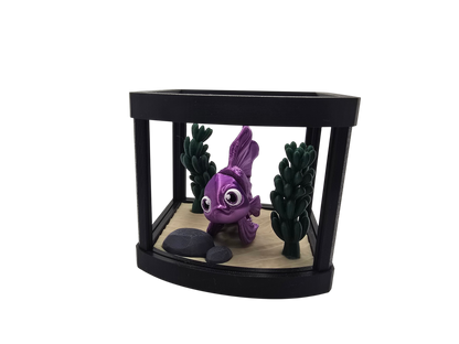 Betta Fish Aquarium Diorama Set