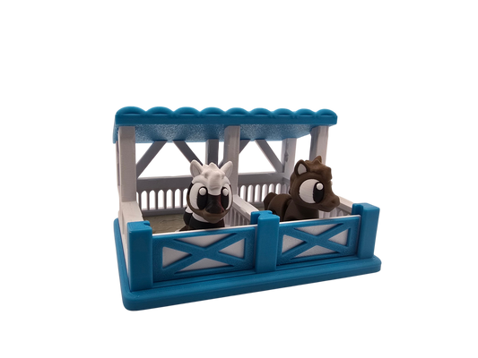 Horse Stable Diorama Set