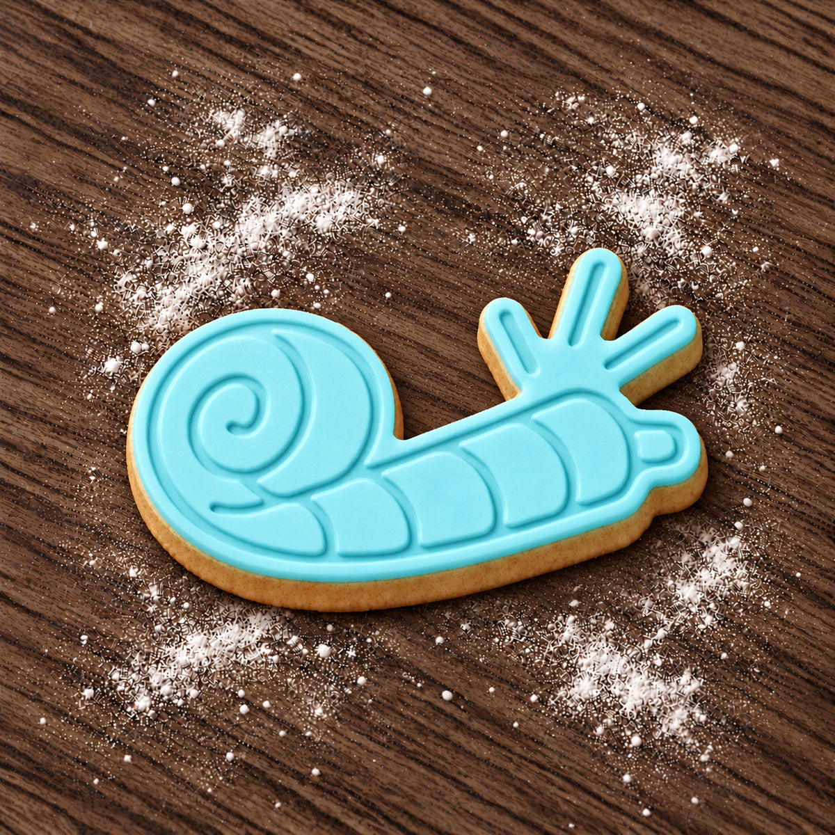 Party Horn decorated fondant cookie