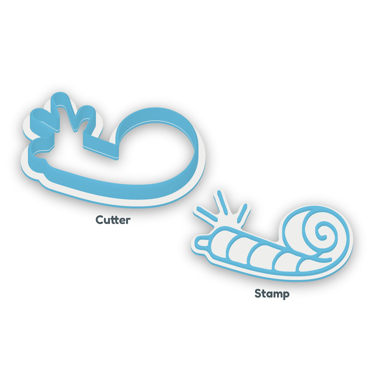 Party Horn separate cookie cutter and matching embosser