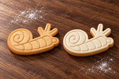 Party Horn plain and white fondant cookie examples