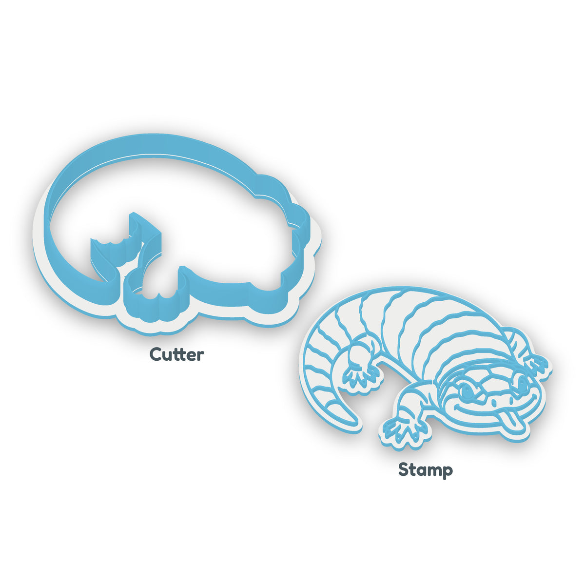 Blue Tongue Lizard Cookie Cutter & Embosser Set