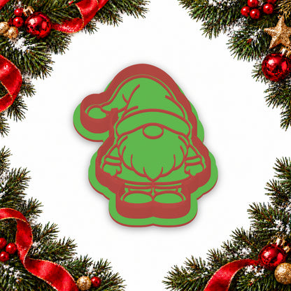 Christmas Gnome assembled cutter and embosser