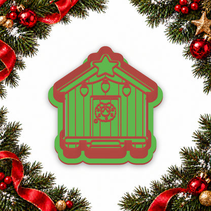 Christmas Beach Hut cookie cutter and embosser set - image 4