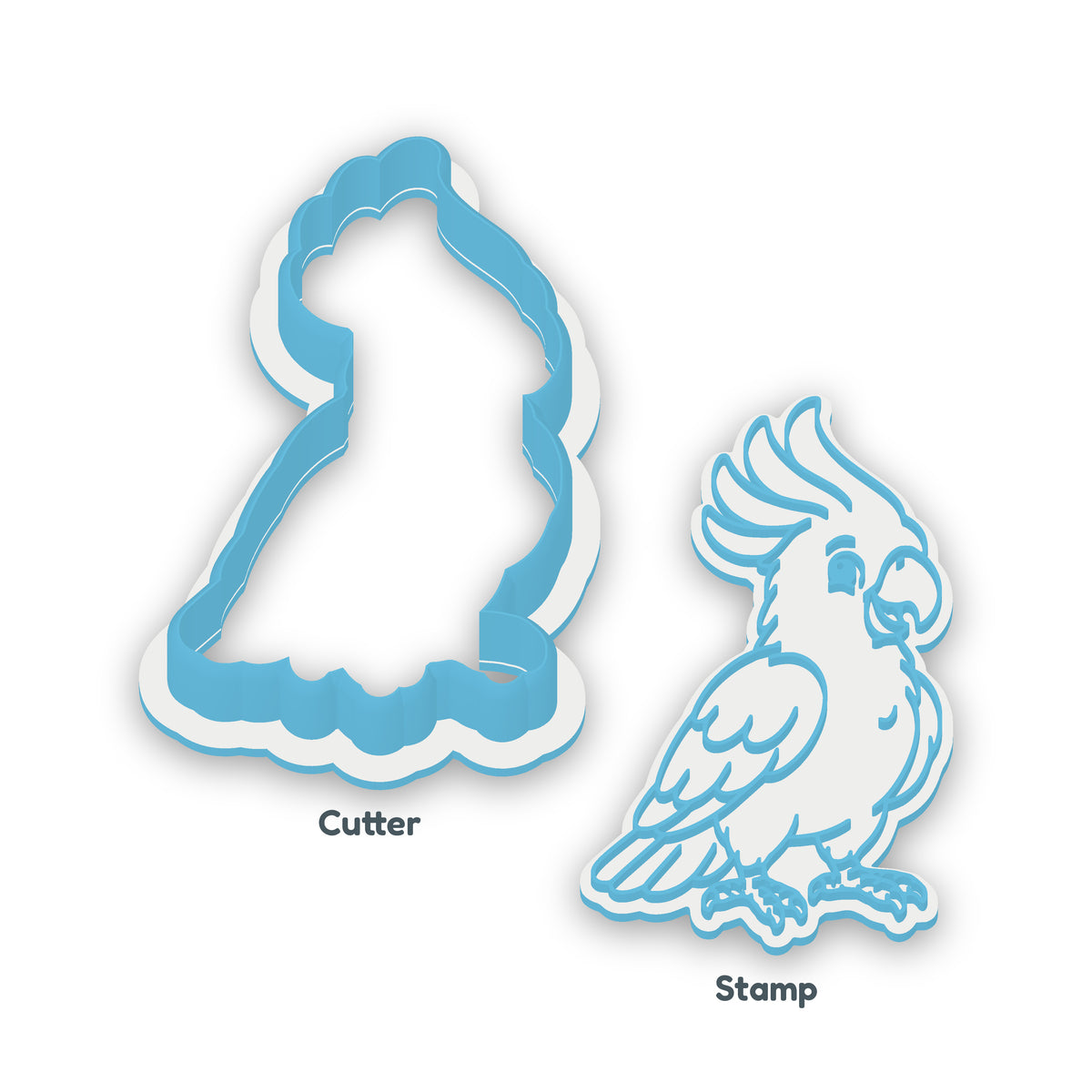 Cockatoo Cookie Cutter & Embosser Set