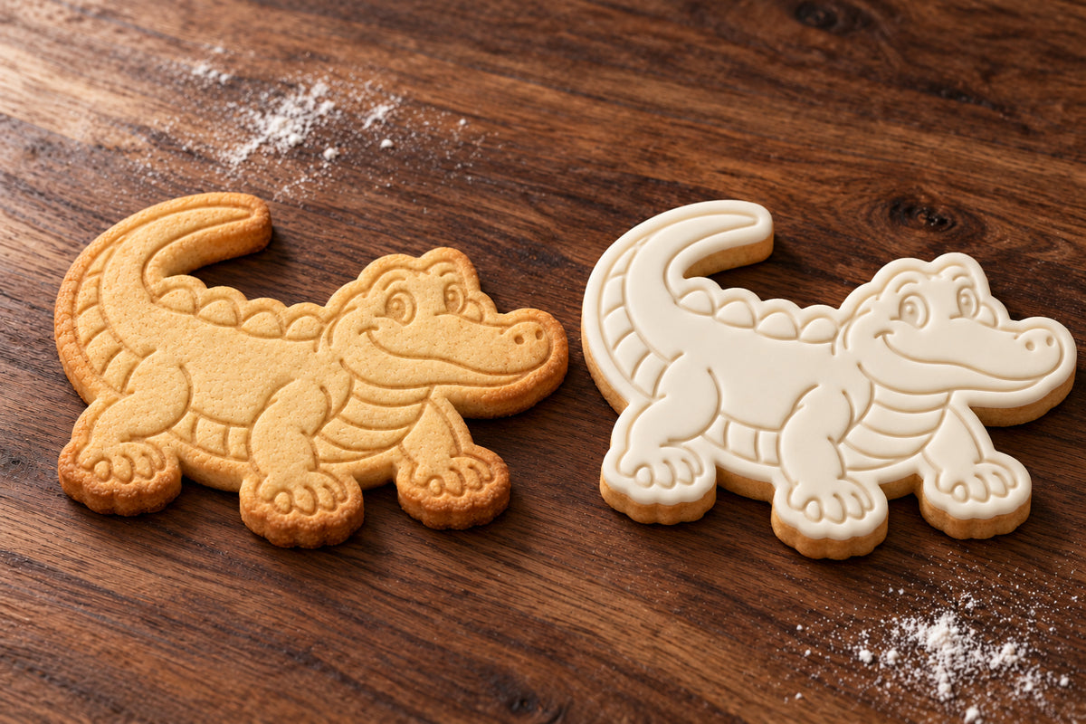 Crocodile Cookie Cutter & Embosser Set