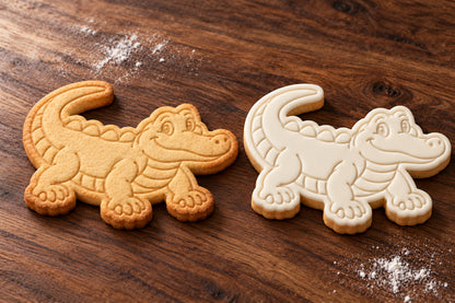 Crocodile Cookie Cutter & Embosser Set