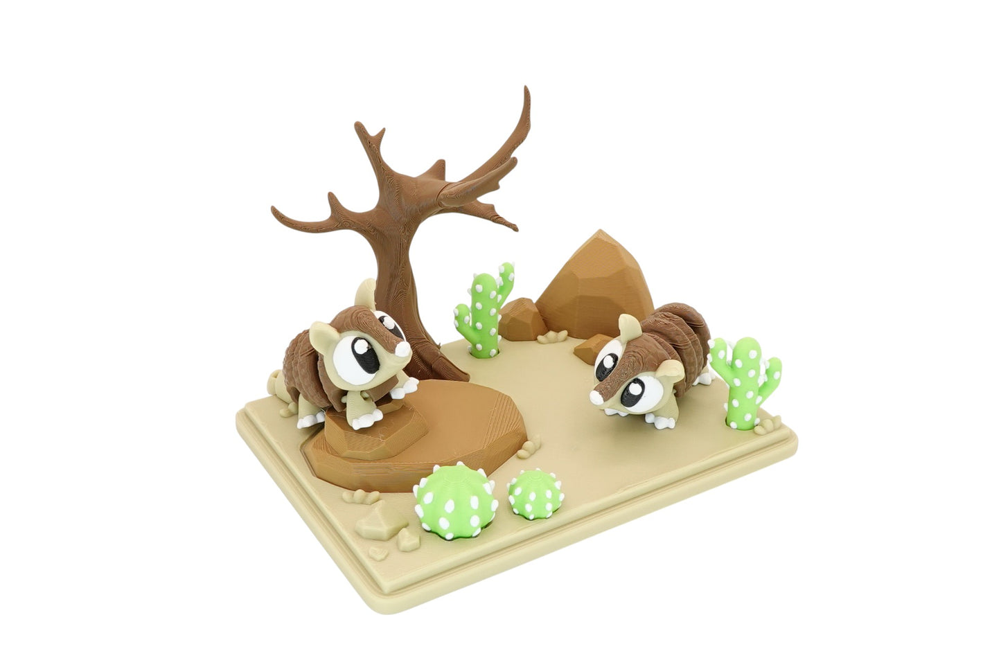 Desert Armadillo Diorama Set