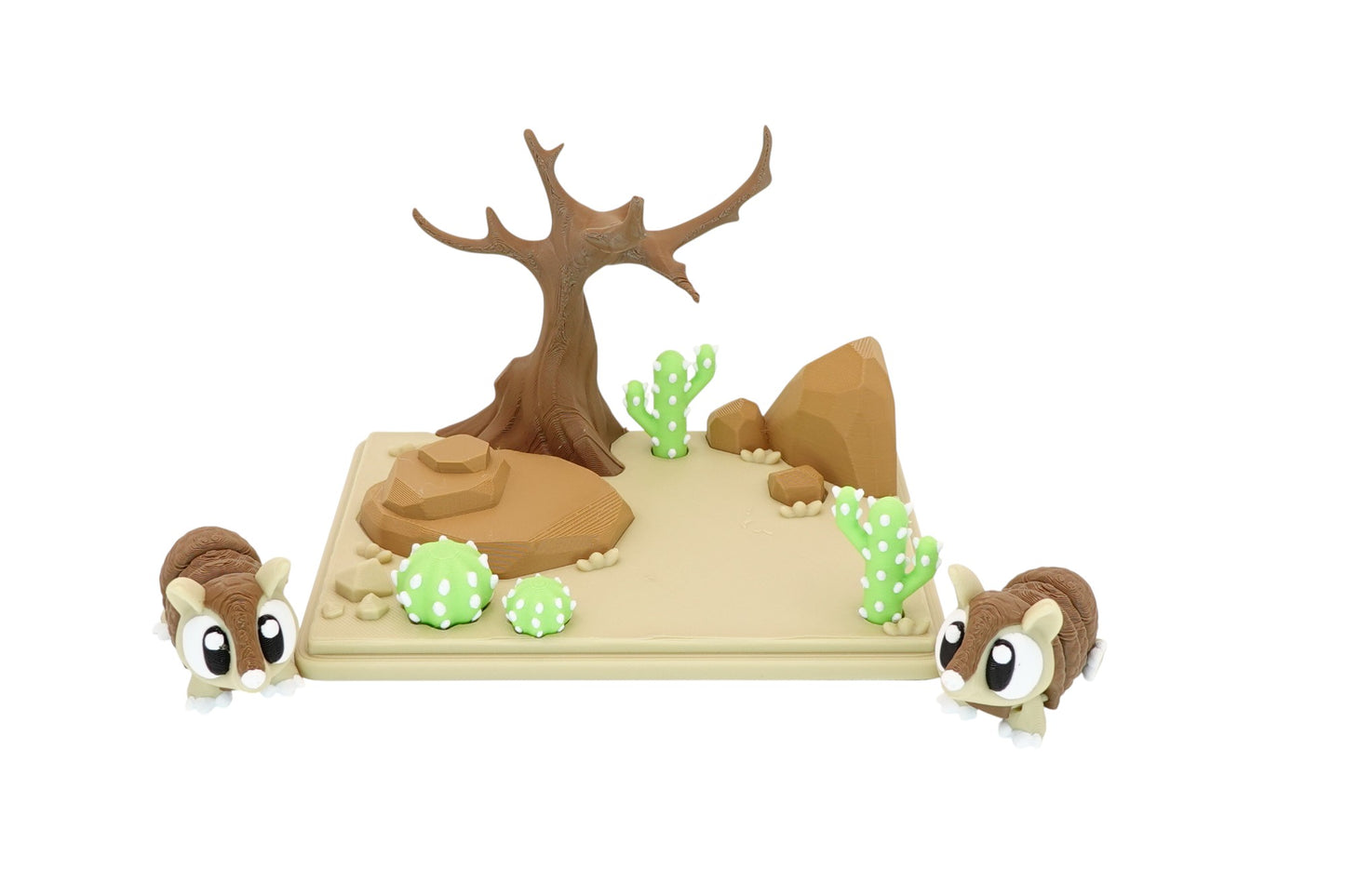 Desert Armadillo Diorama Set