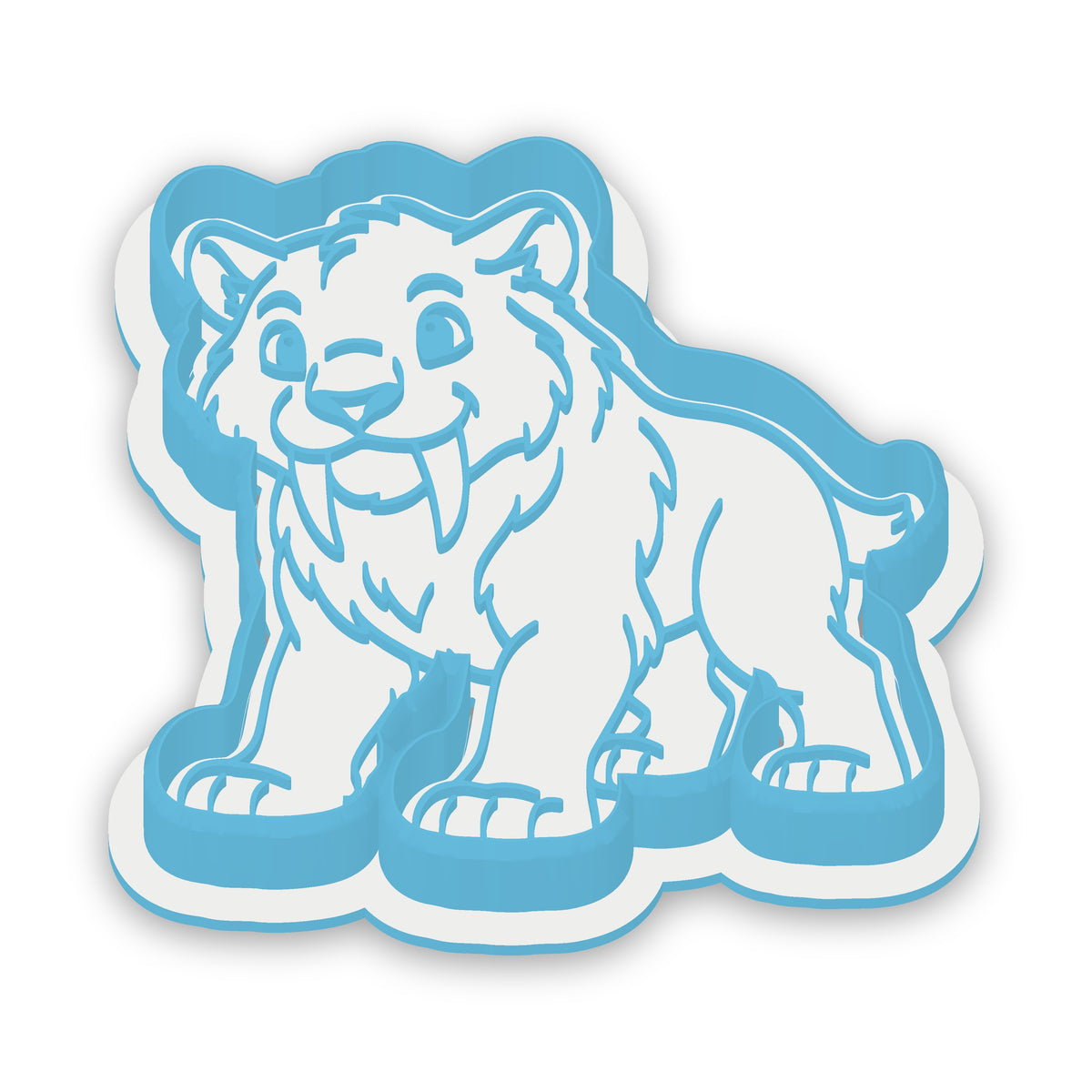 Sabre Toothed Cat assembled cutter and embosser