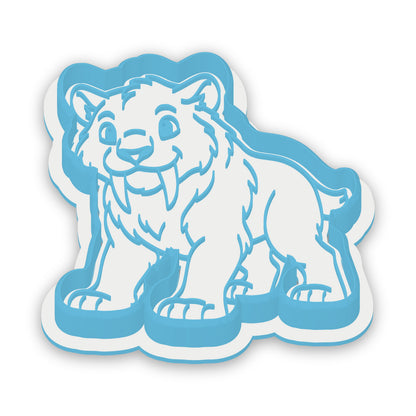Sabre Toothed Cat assembled cutter and embosser
