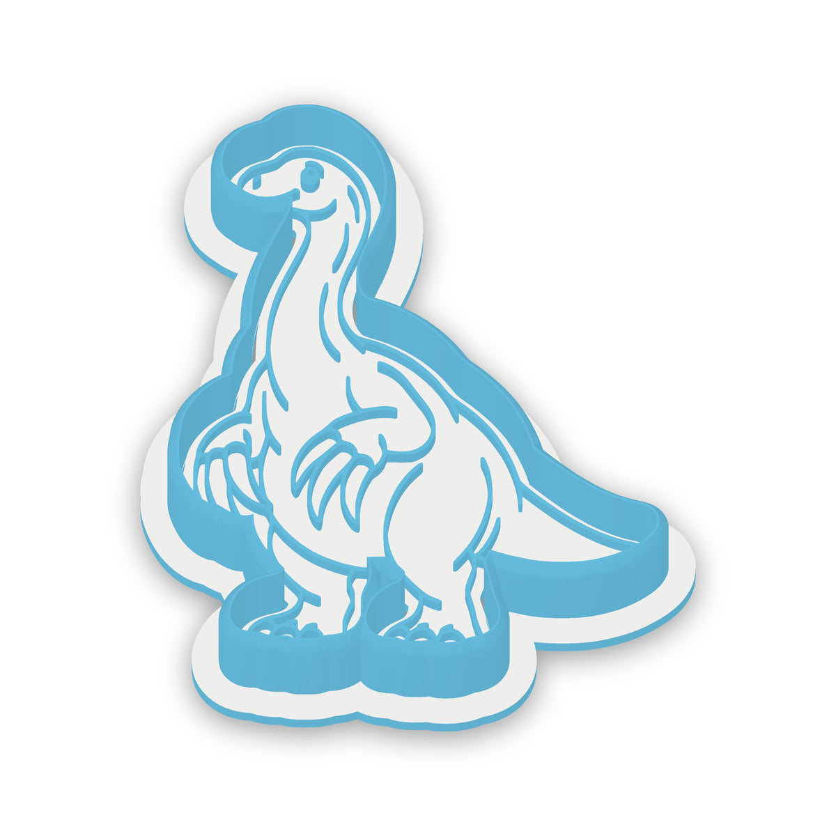 Therizinosaurus assembled cutter and embosser